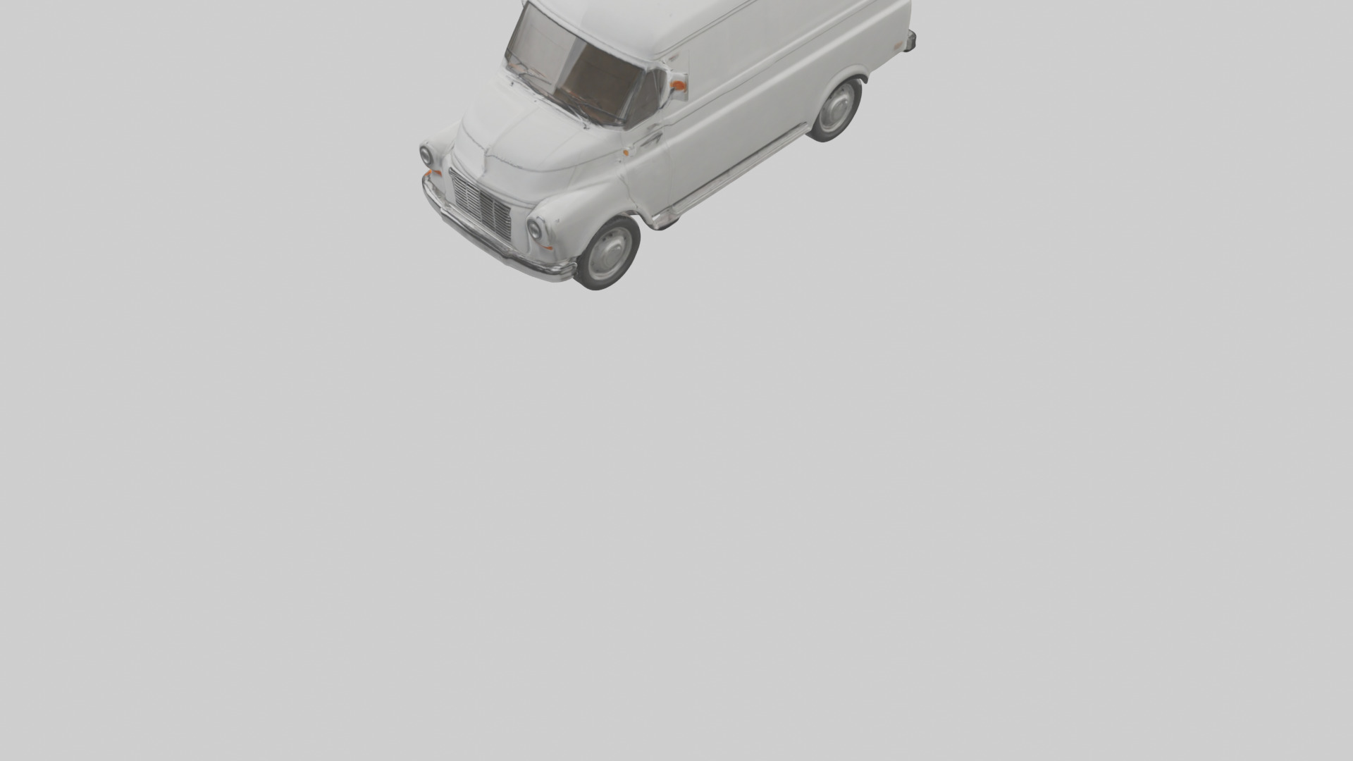 Classic Delivery Van model Low-poly 3D model_7