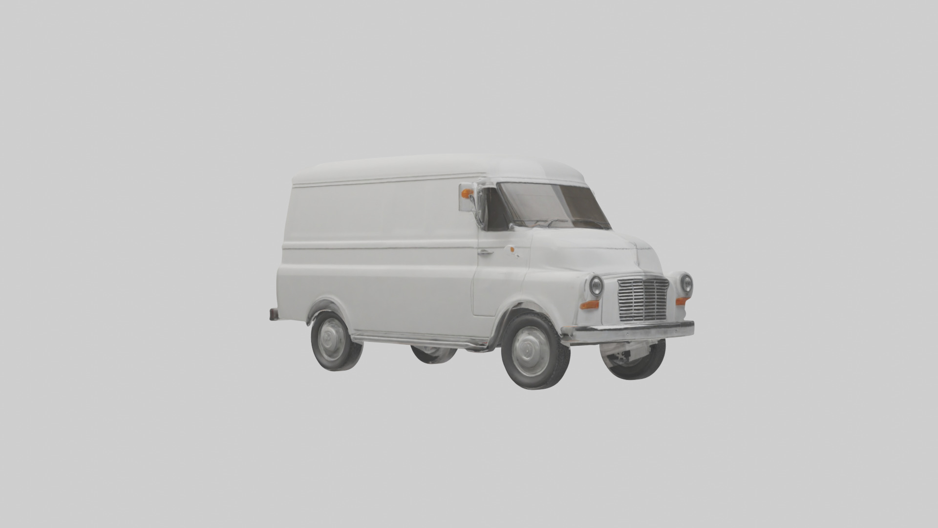 Classic Delivery Van model Low-poly 3D model_17
