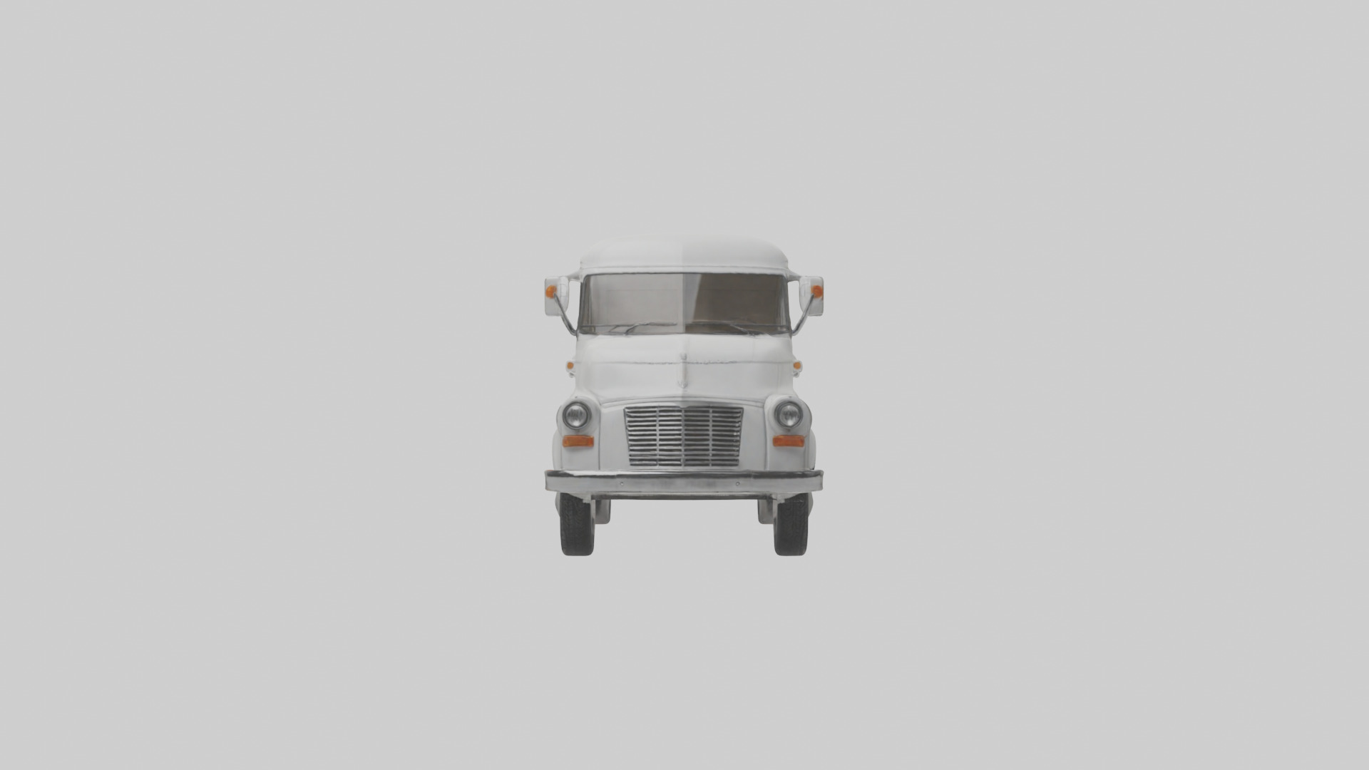 Classic Delivery Van model Low-poly 3D model_10
