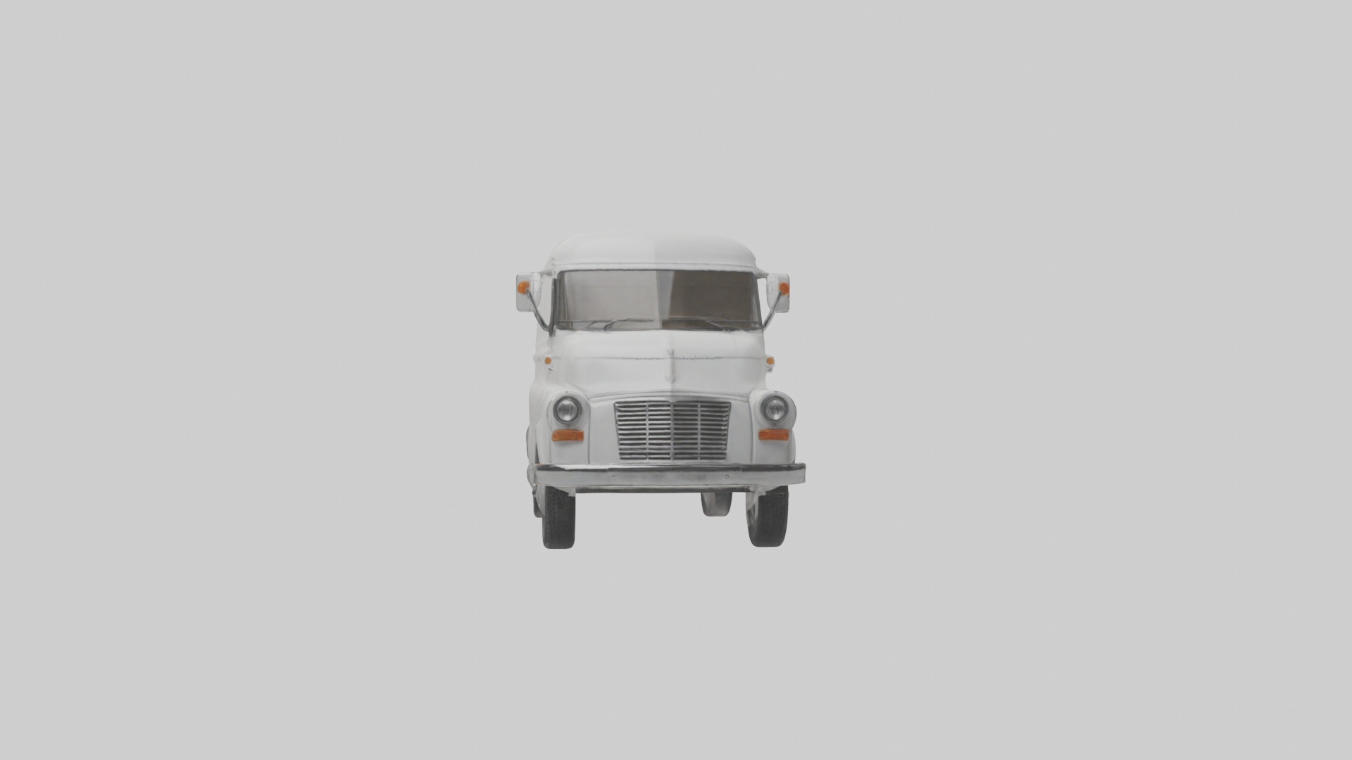Classic Delivery Van model Low-poly 3D model_18