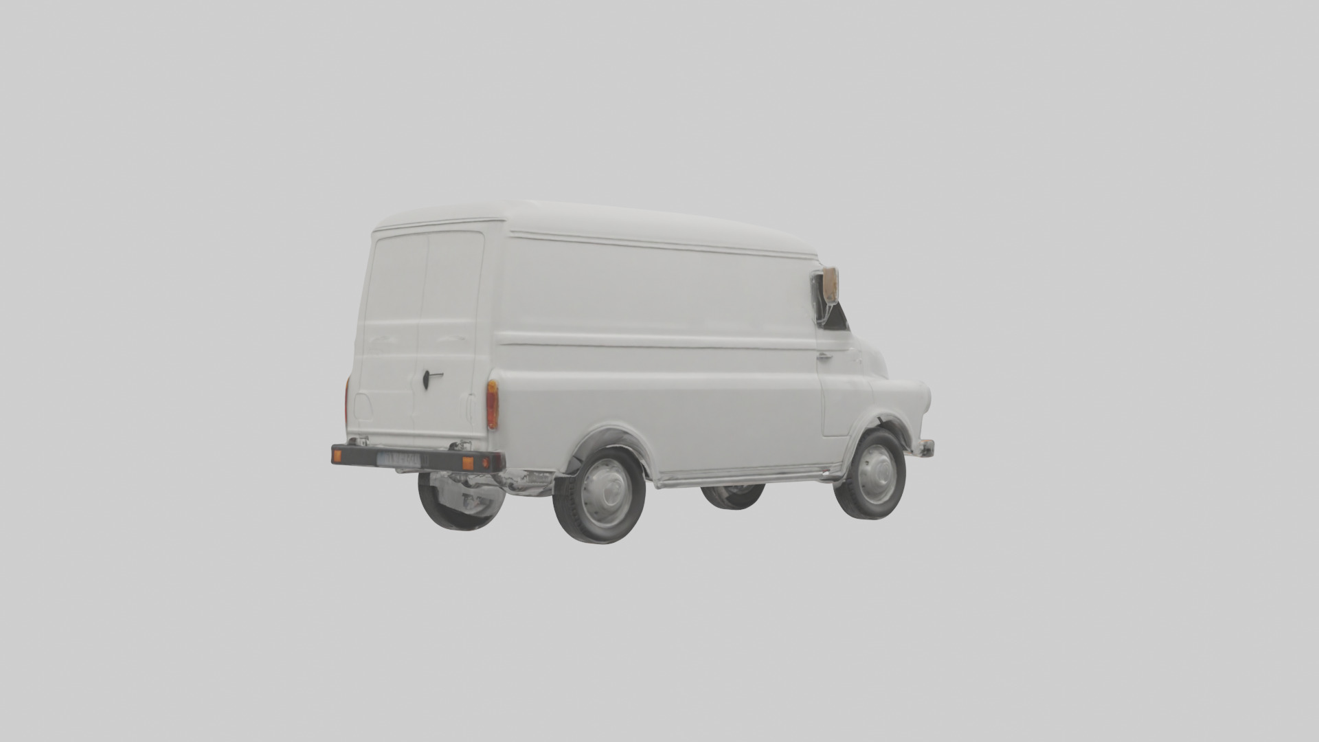 Classic Delivery Van model Low-poly 3D model_4