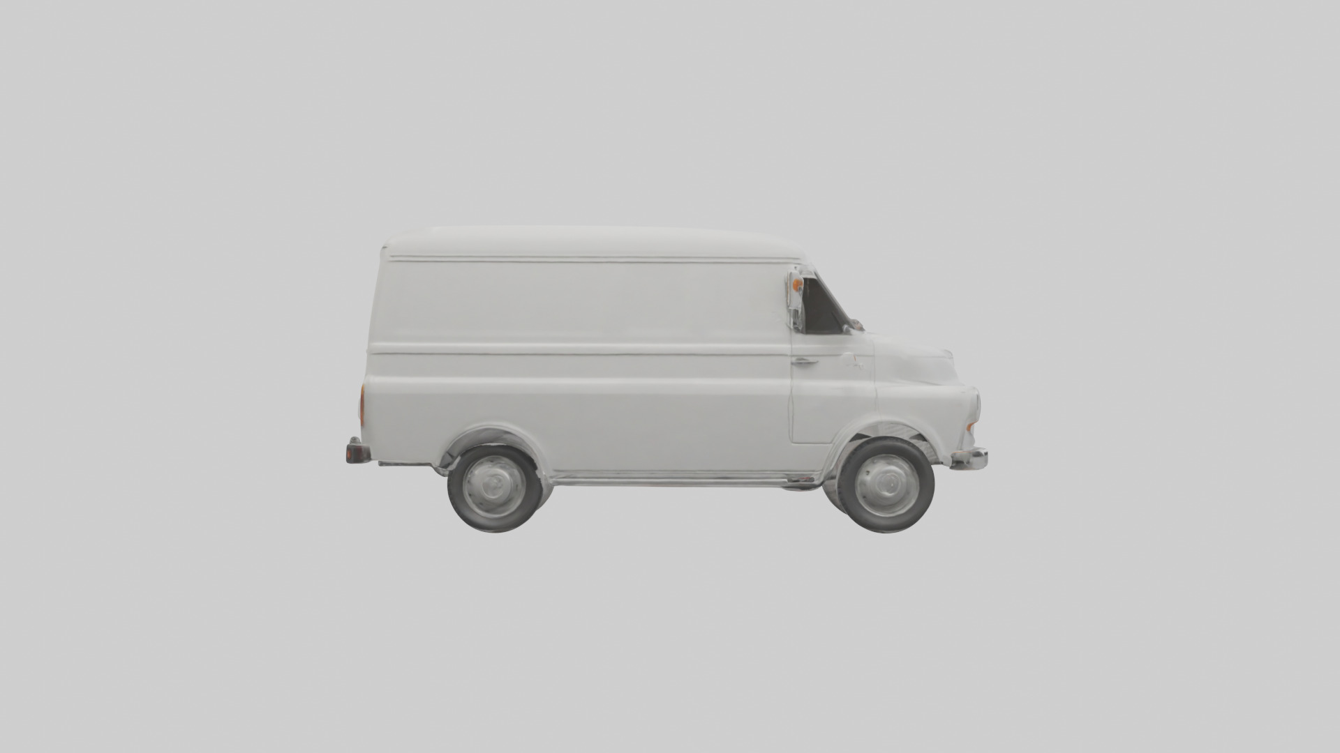 Classic Delivery Van model Low-poly 3D model_24