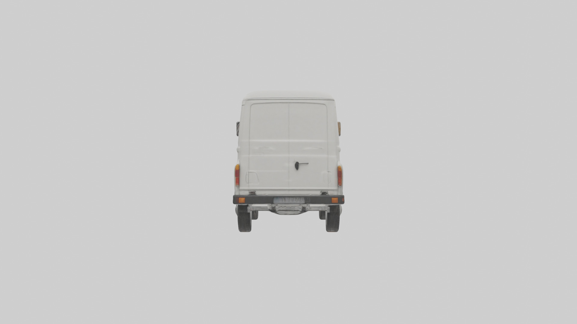 Classic Delivery Van model Low-poly 3D model_2