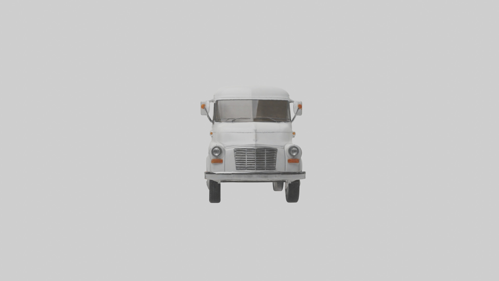 Classic Delivery Van model Low-poly 3D model_20