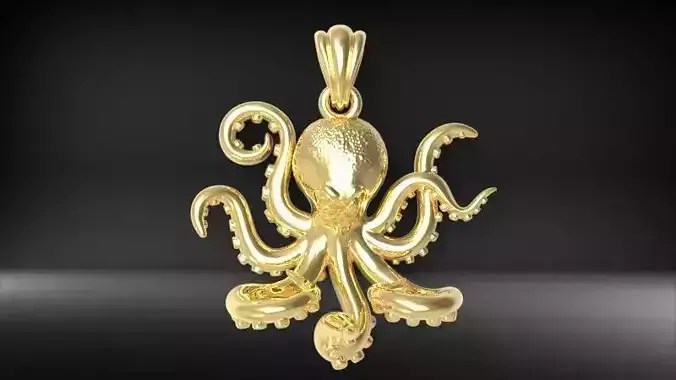 Octopus Pendant Necklace Charm Bracelet Jewelry