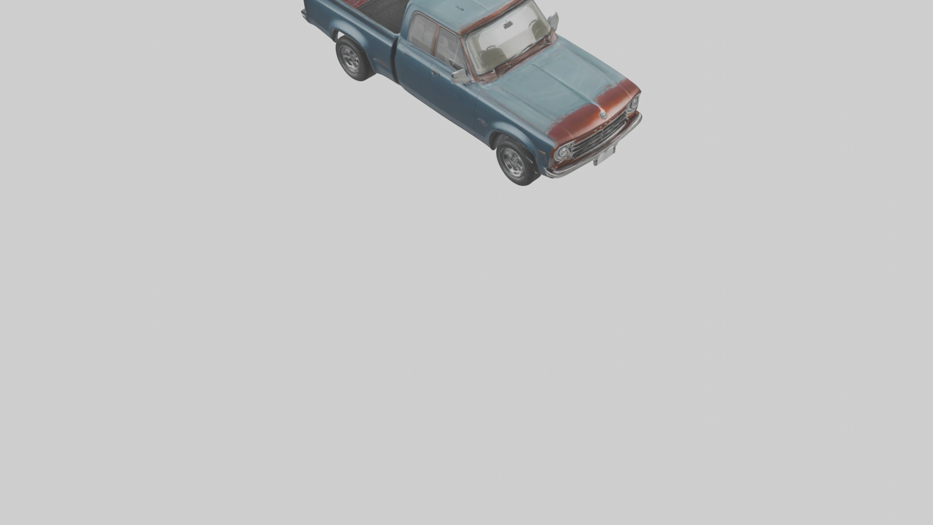 Classic Pickup with Modern Features model Low-poly 3D model_7