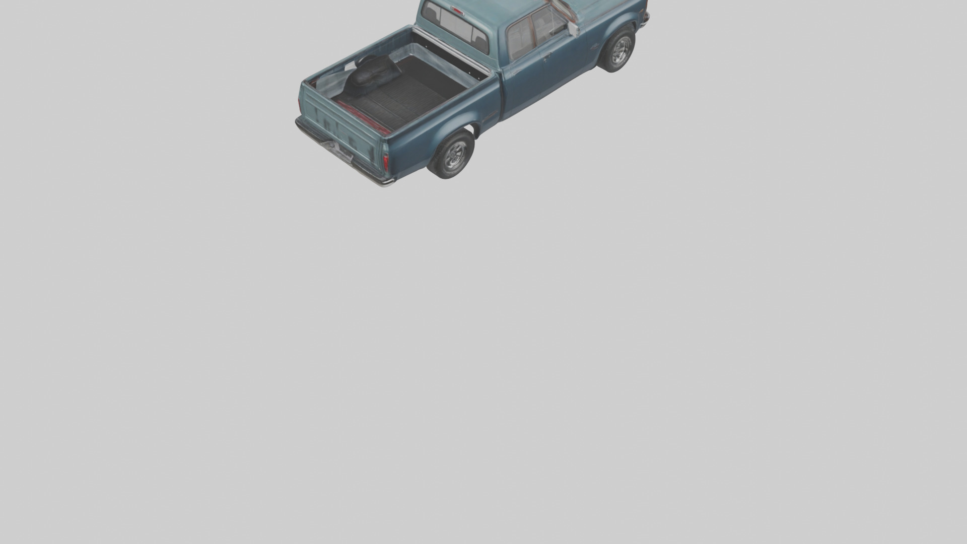 Classic Pickup with Modern Features model Low-poly 3D model_5
