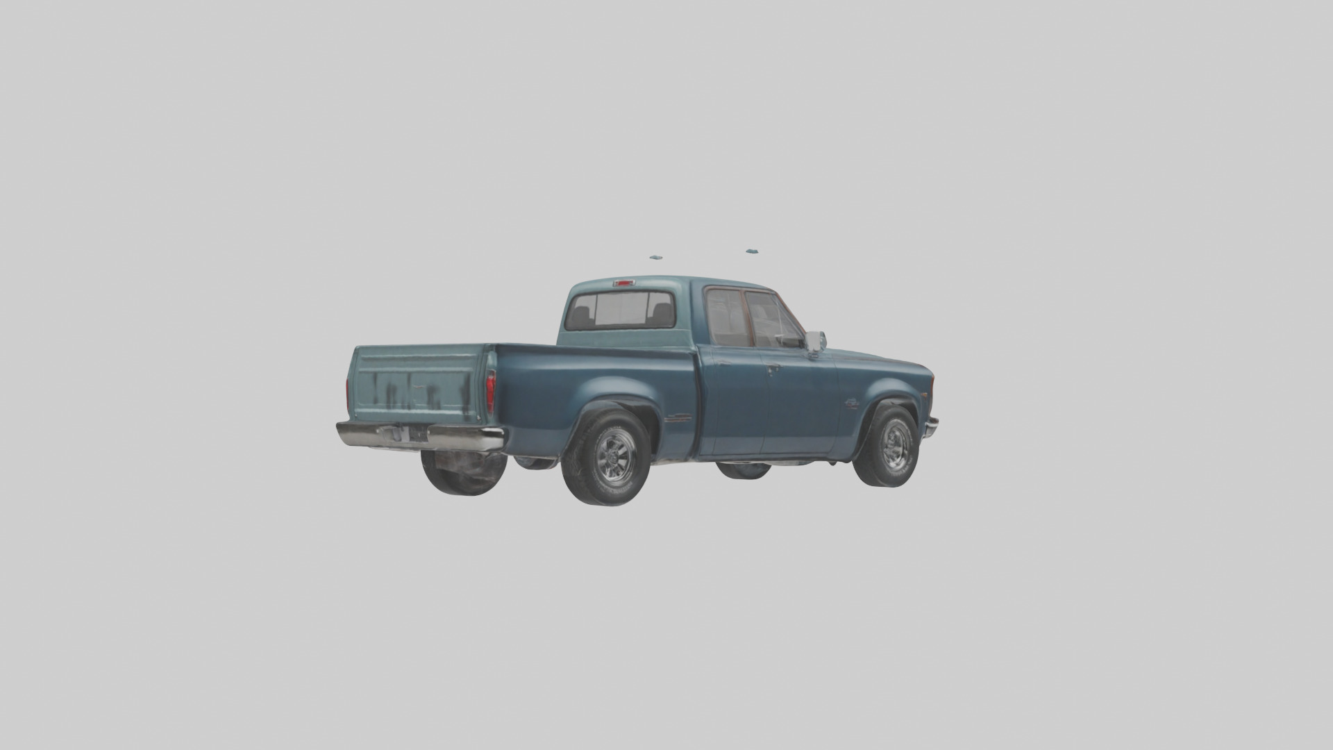 Classic Pickup with Modern Features model Low-poly 3D model_3