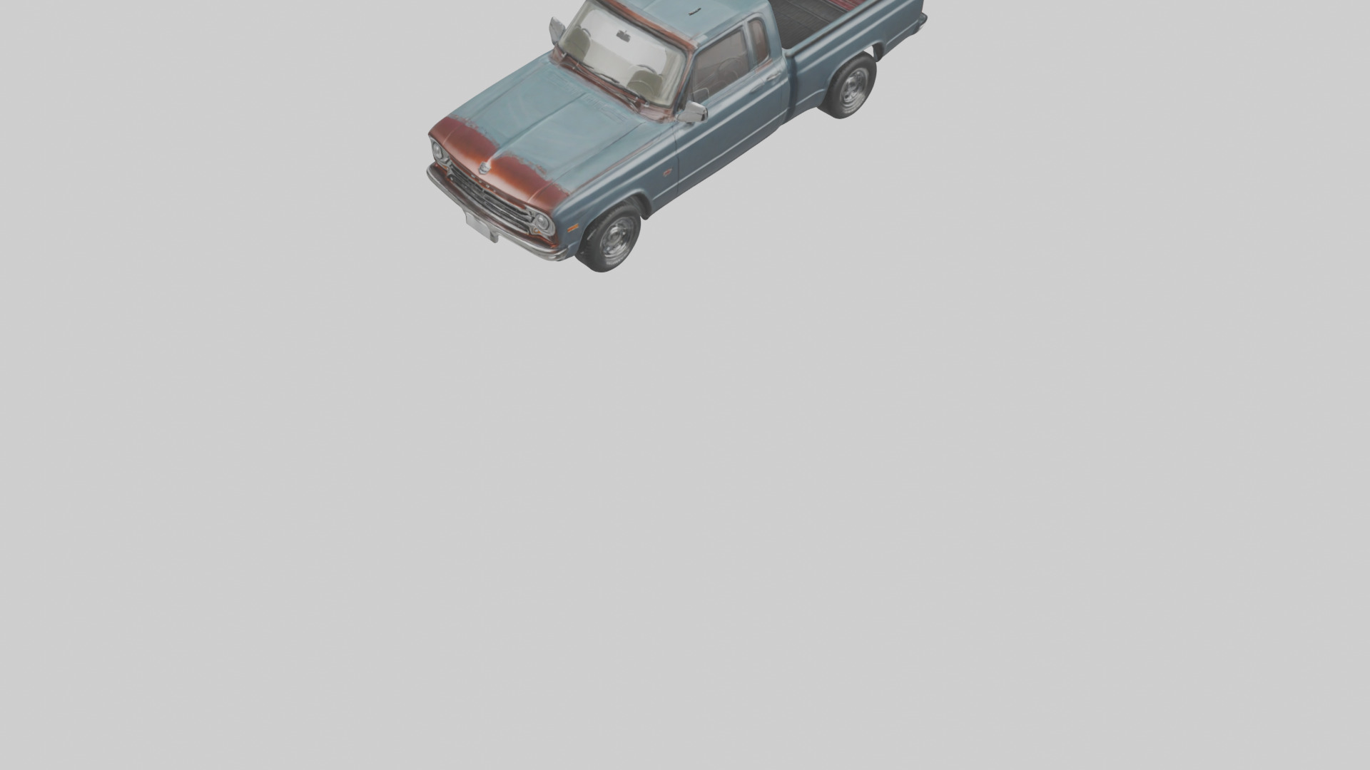 Classic Pickup with Modern Features model Low-poly 3D model_6