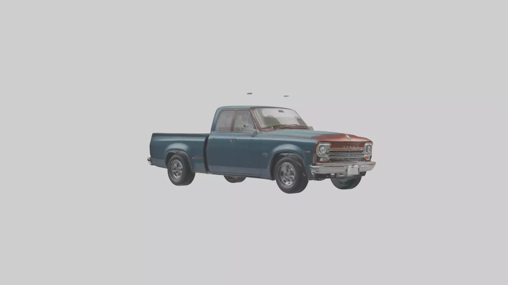 Classic Pickup with Modern Features model Low-poly 3D model_0