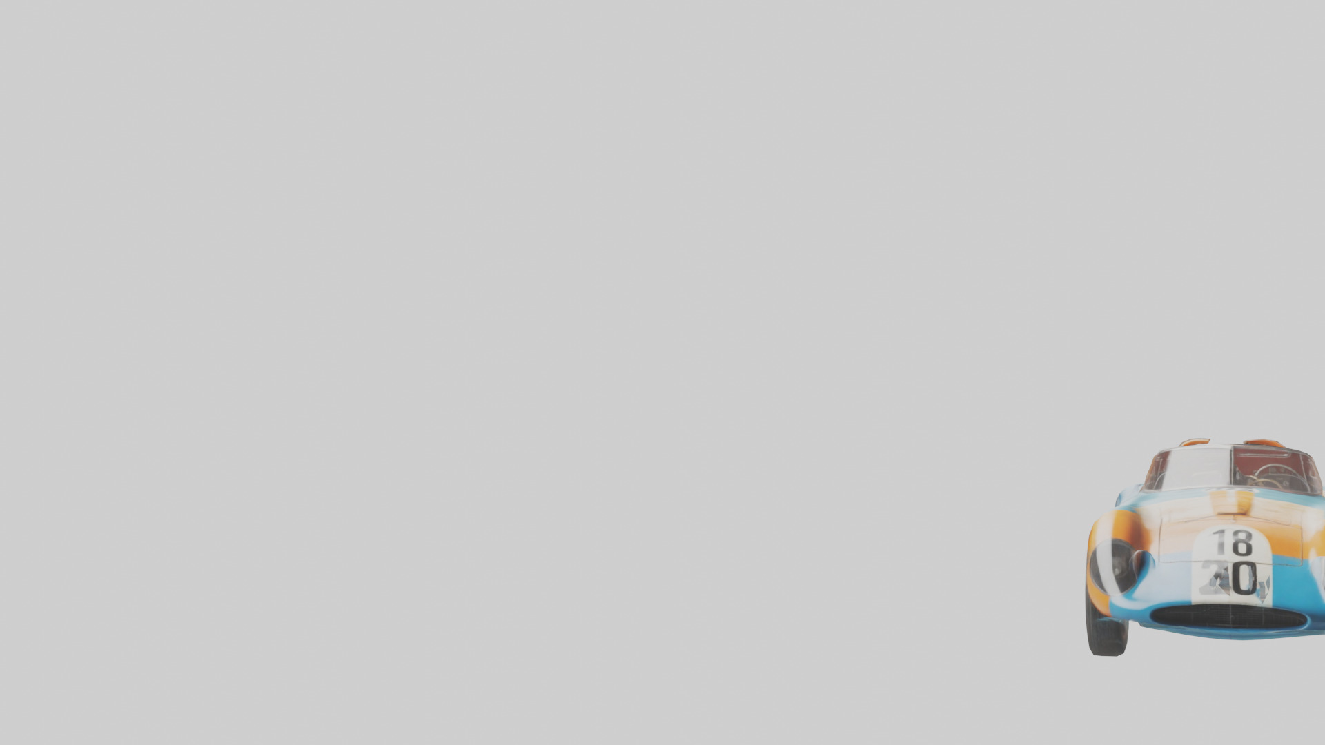 Classic Race Car with Vintage Livery model Low-poly 3D model_21