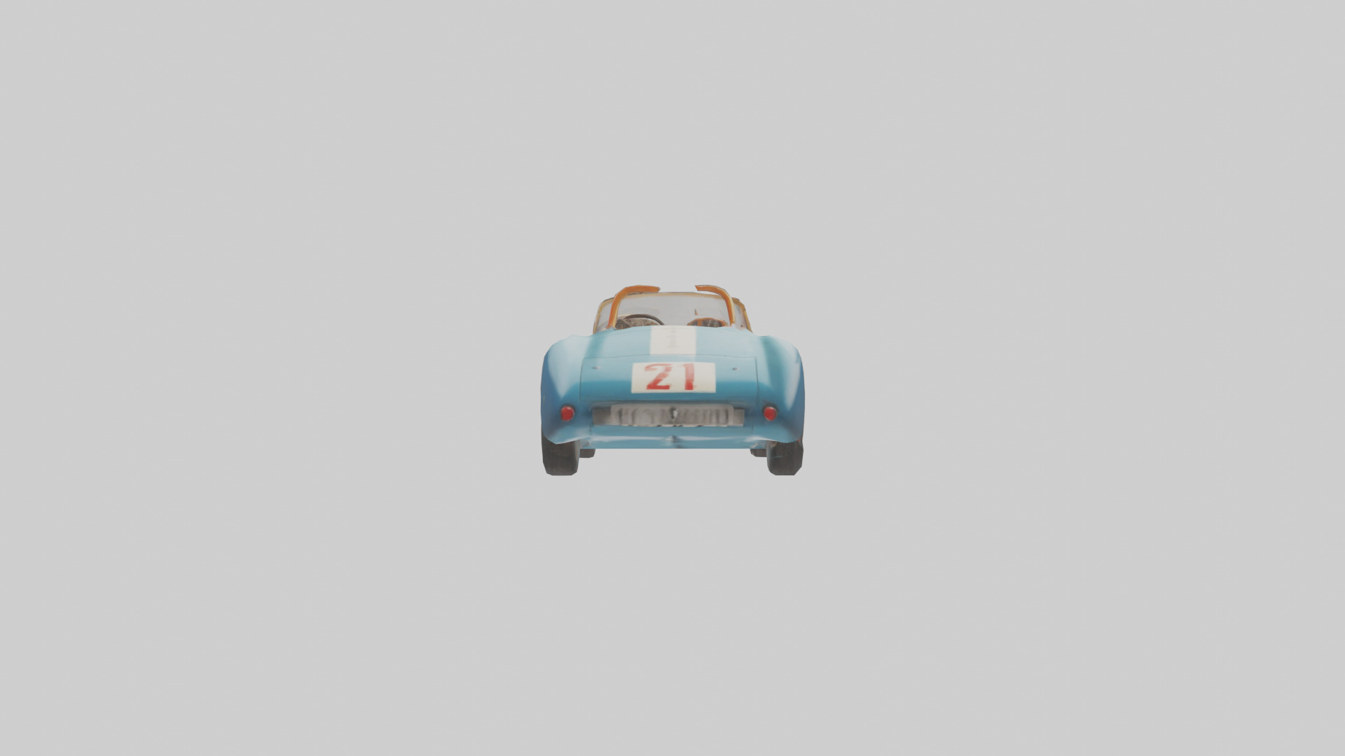 Classic Race Car with Vintage Livery model Low-poly 3D model_1