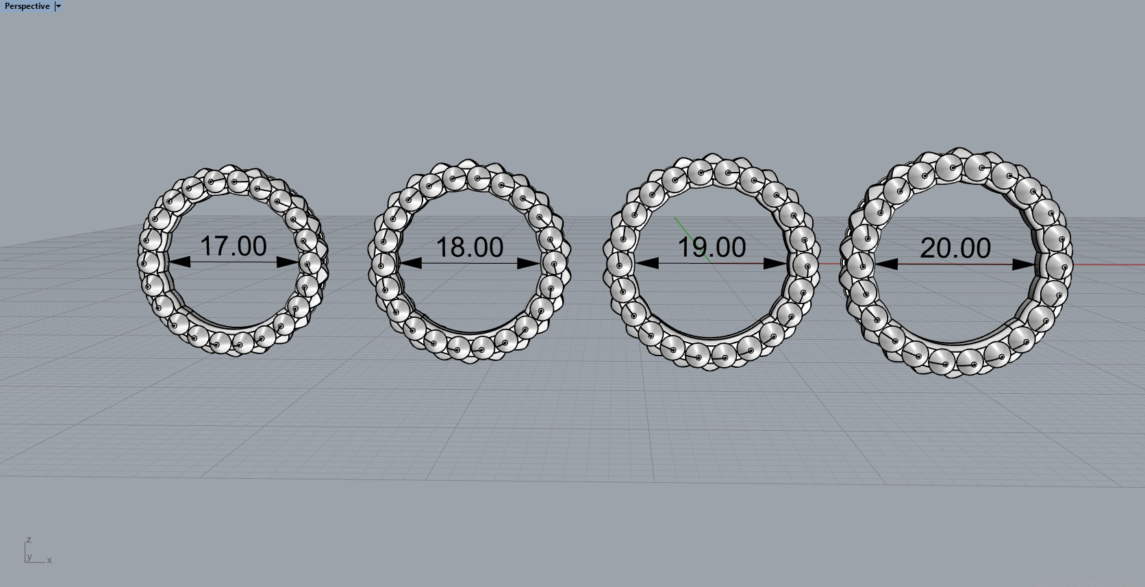 Clash One Row Ring 3D print model_4