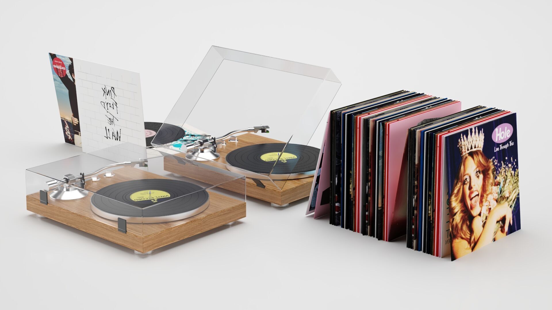 Music Gramophone 3D model_3