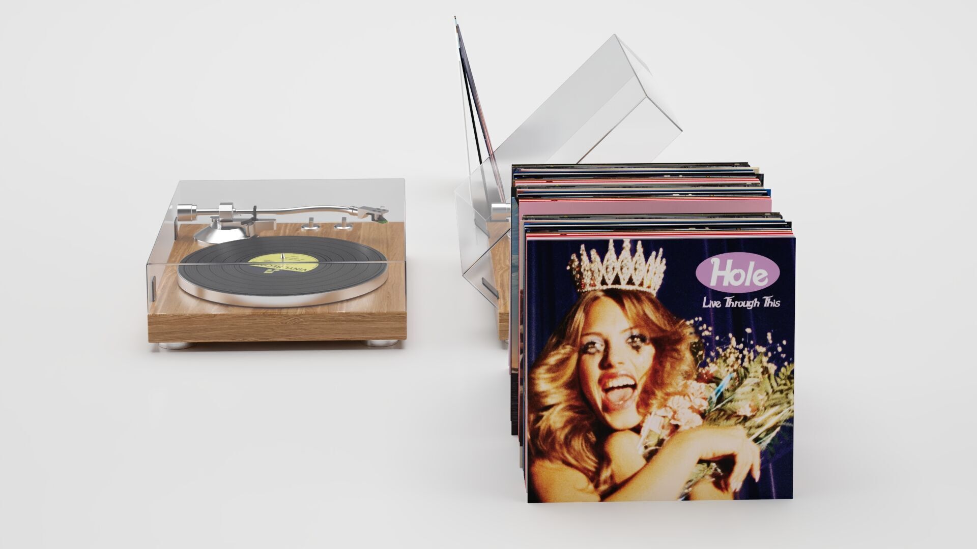 Music Gramophone 3D model_2