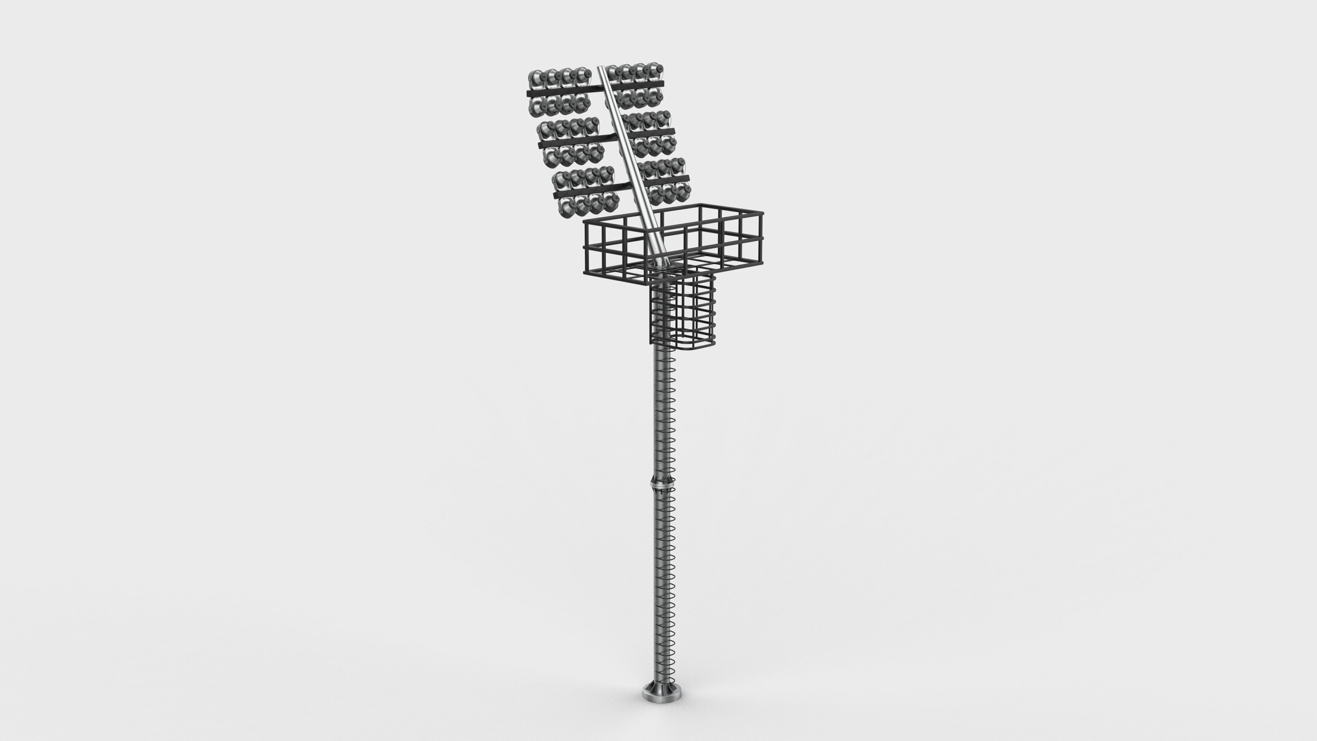 Stadium Light tower 3D model_8