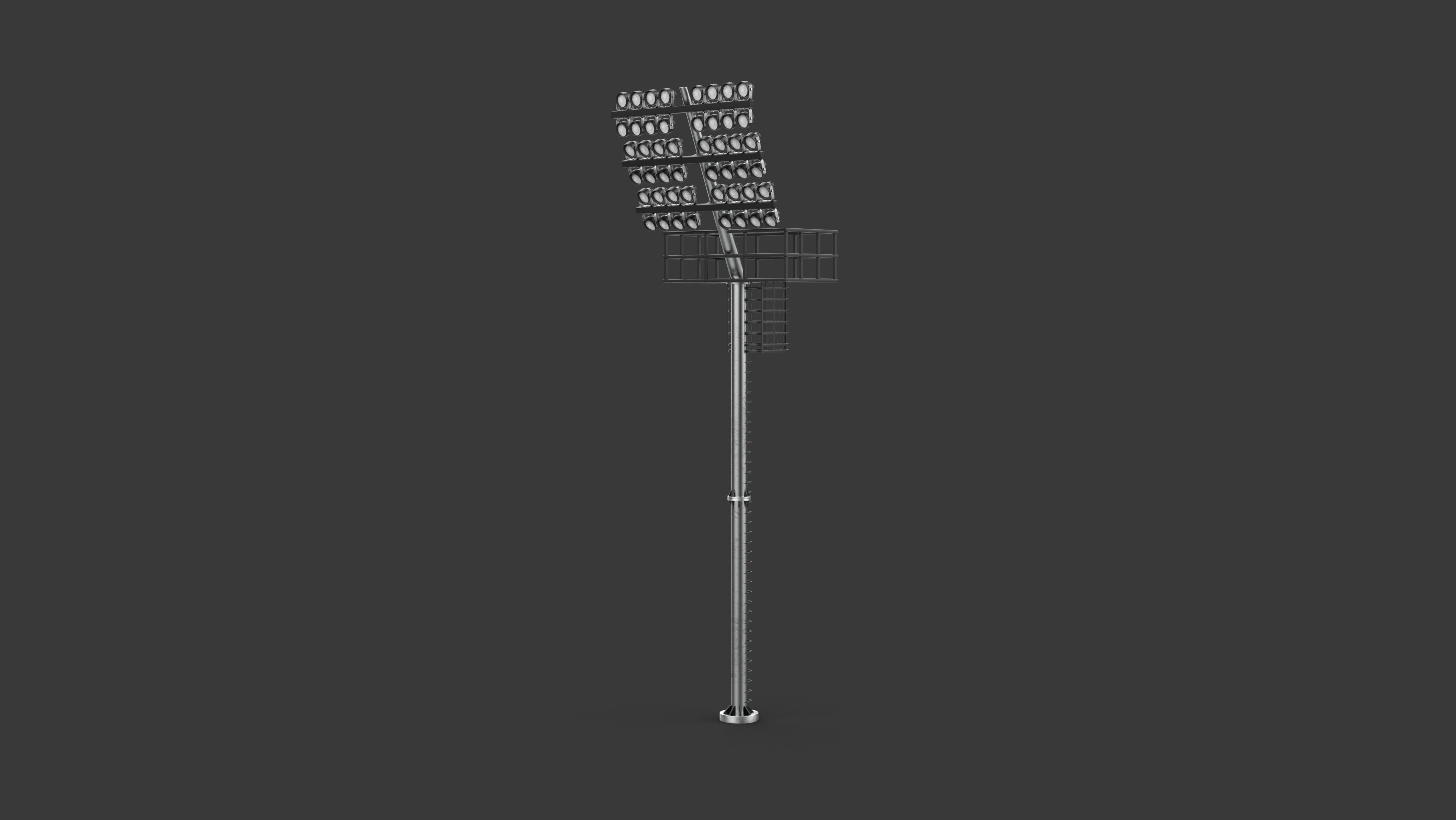Stadium Light tower 3D model_16