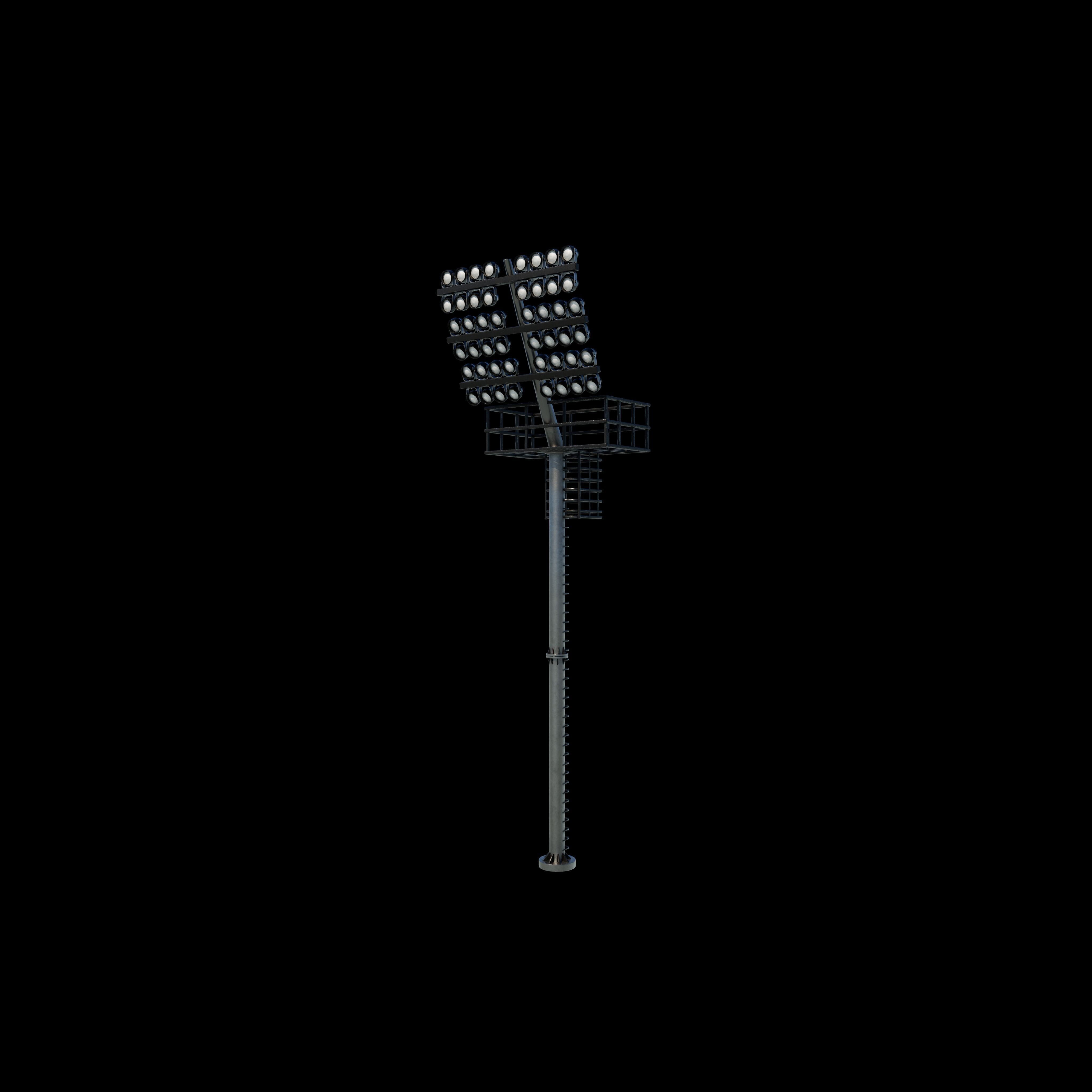 Stadium Light tower 3D model_5