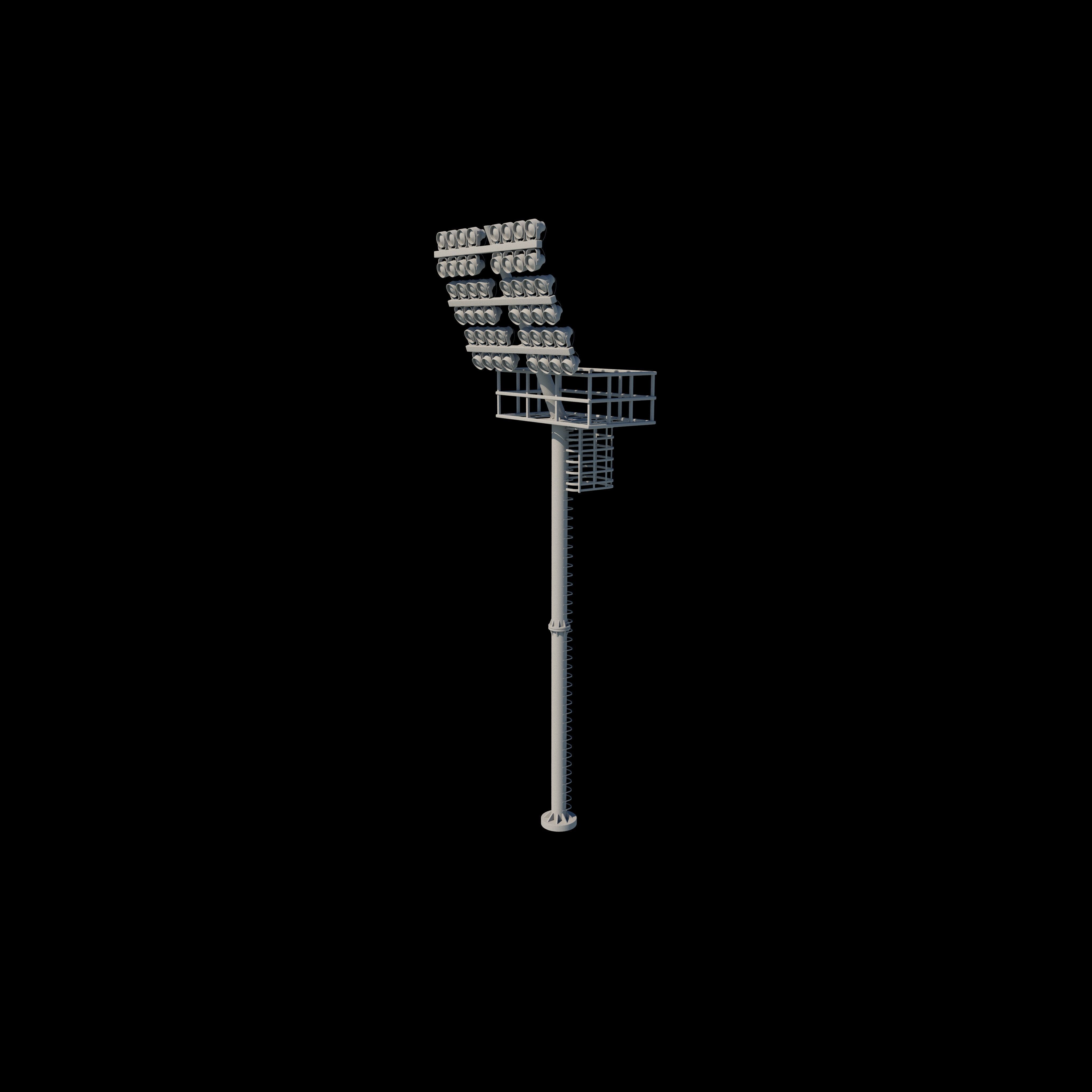 Stadium Light tower 3D model_19