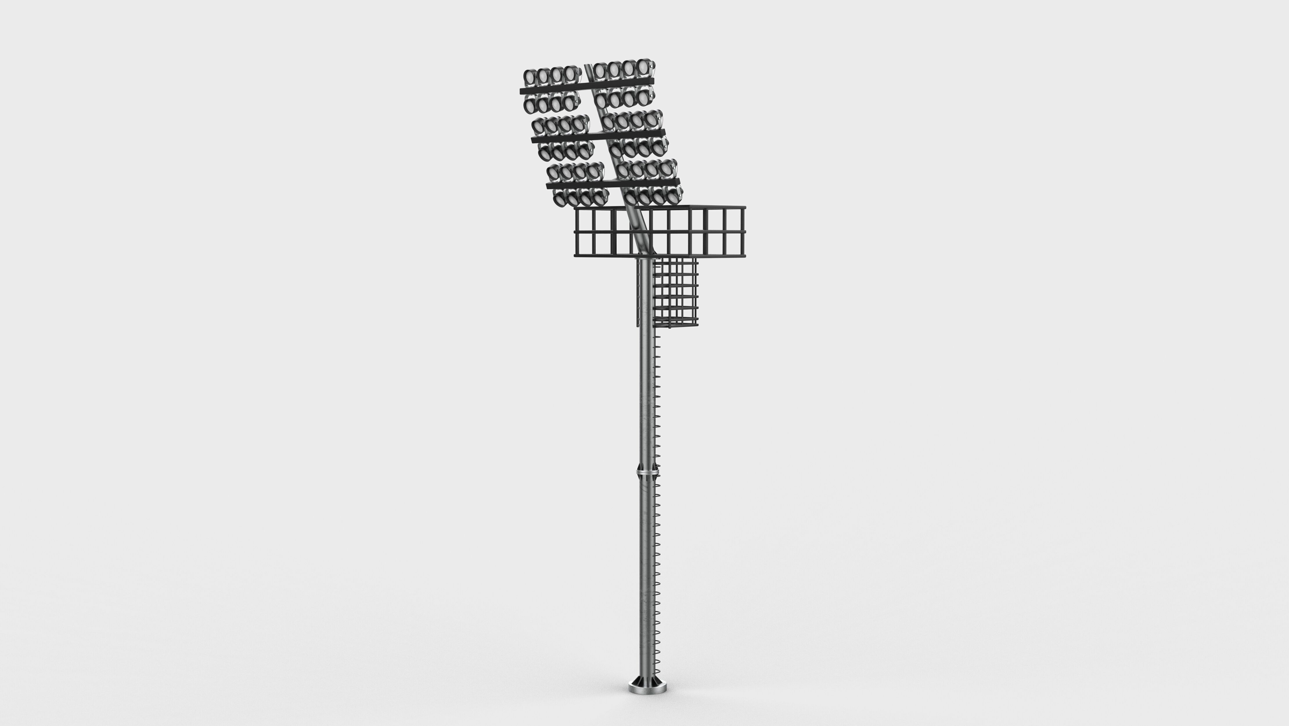 Stadium Light tower 3D model_7