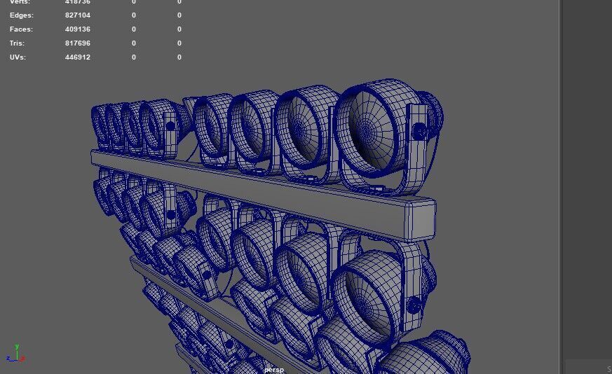 Stadium Light tower 3D model_17