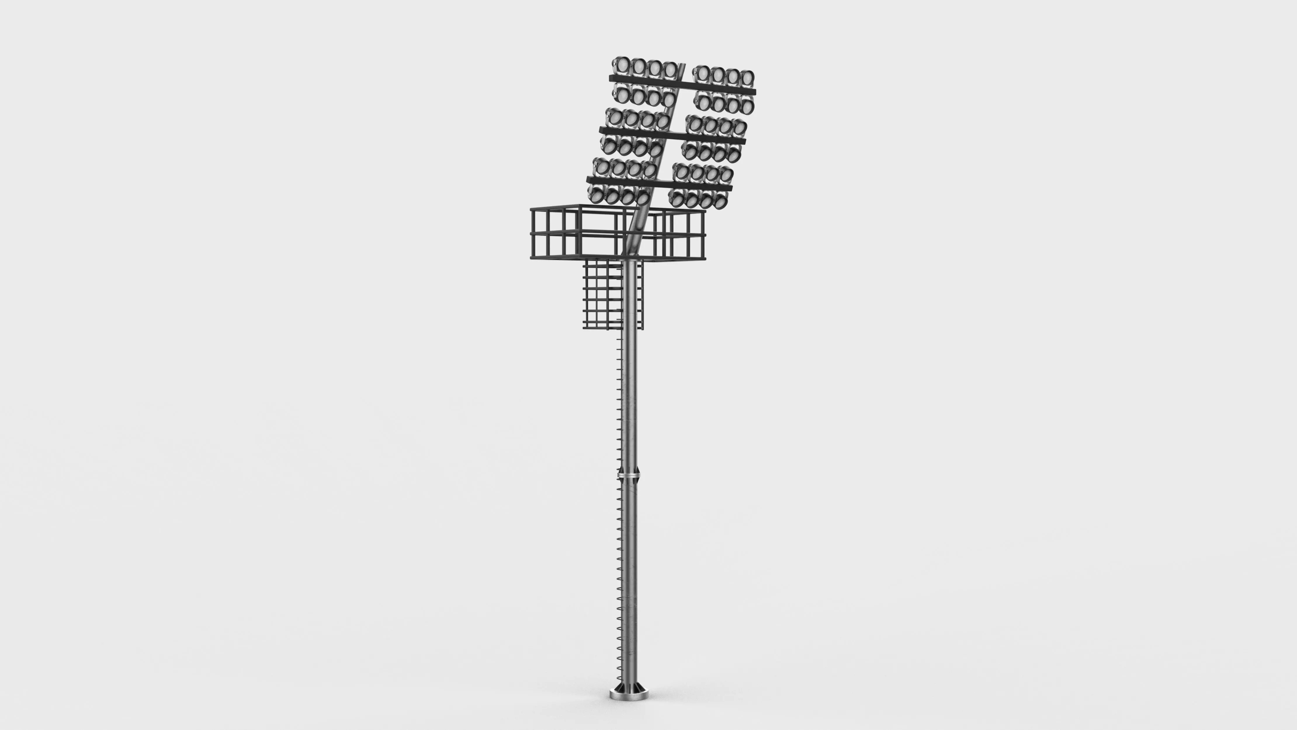 Stadium Light tower 3D model_0