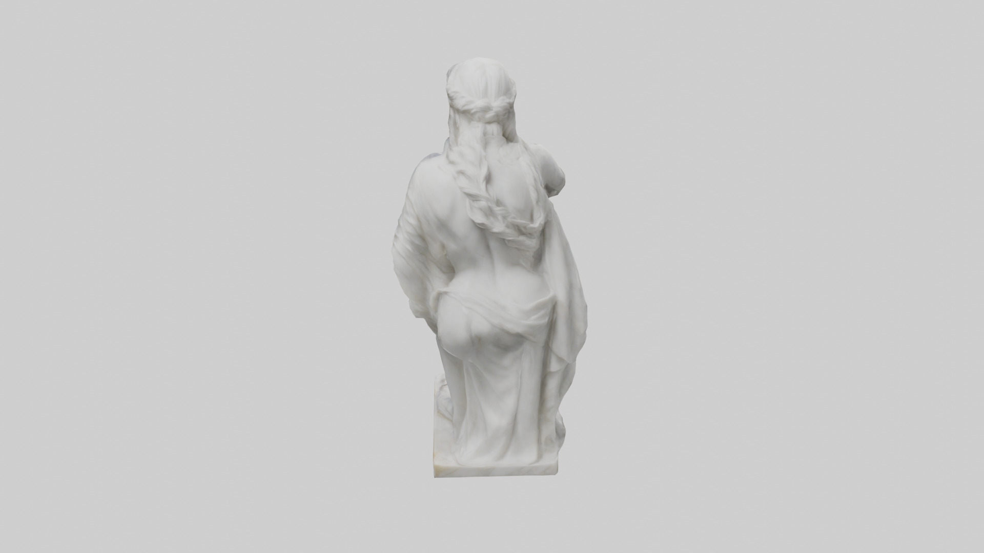 Classical Marble Woman statue model Low-poly 3D model_25