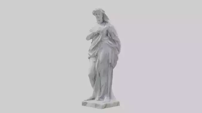 Classical Marble Woman statue model