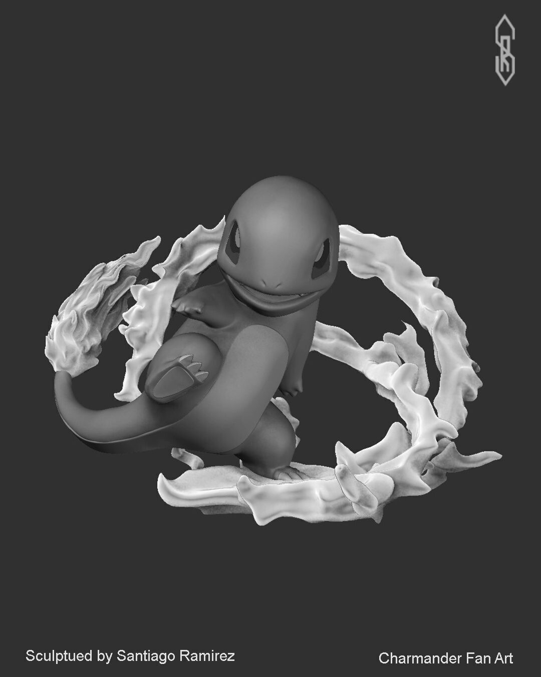 Charmander Fant Art 3D print model_7