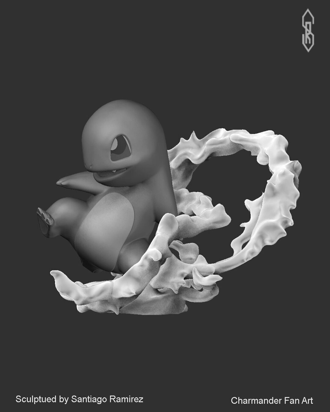 Charmander Fant Art 3D print model_8
