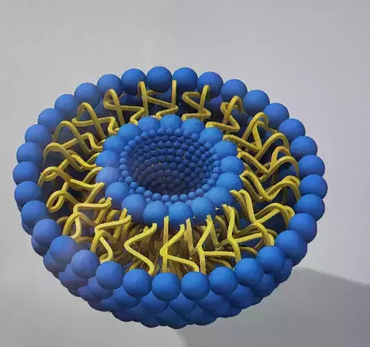 bacteria molecule cell miceral 3D print model