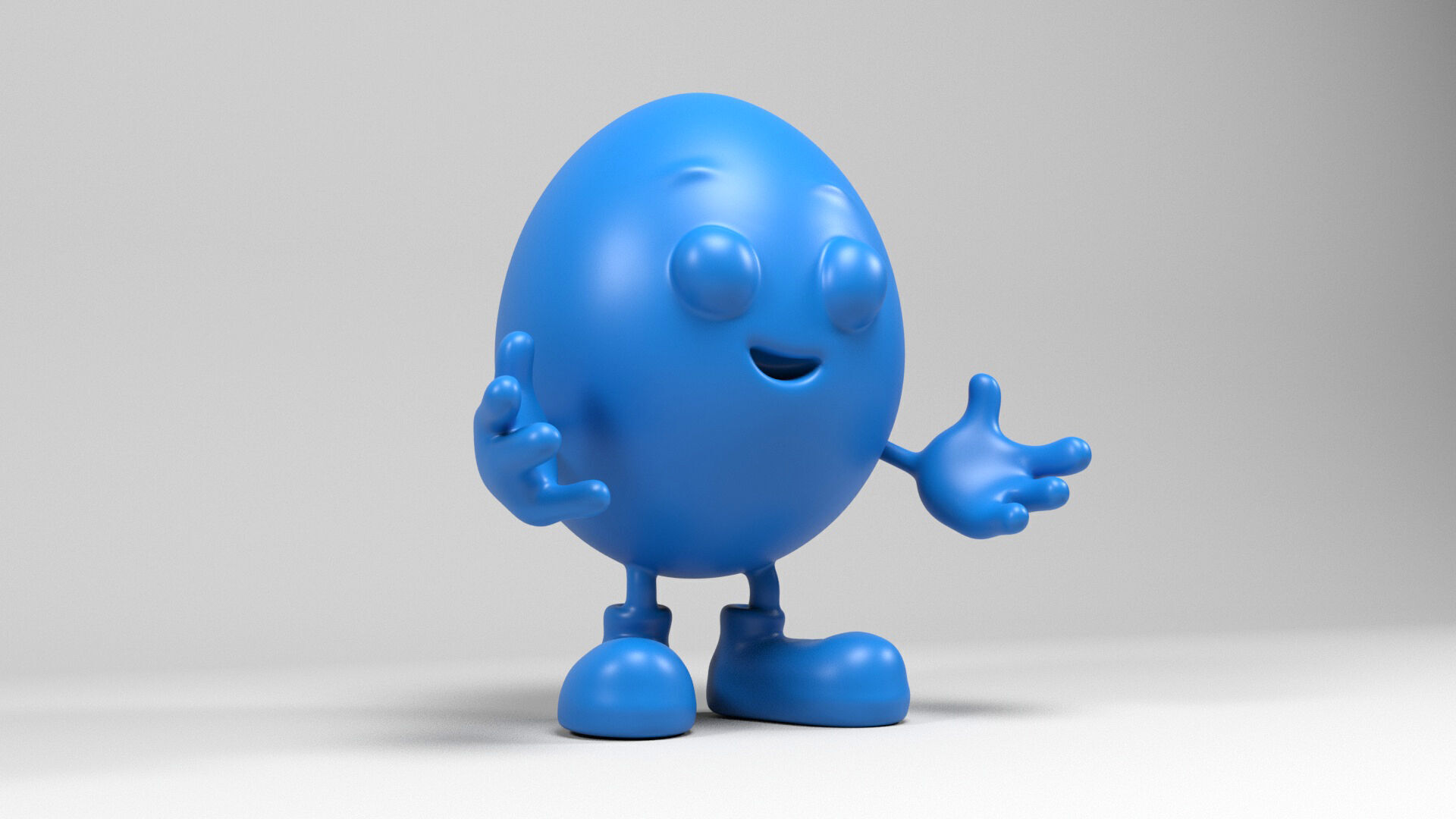 Mister Egg figure 3D print model_1