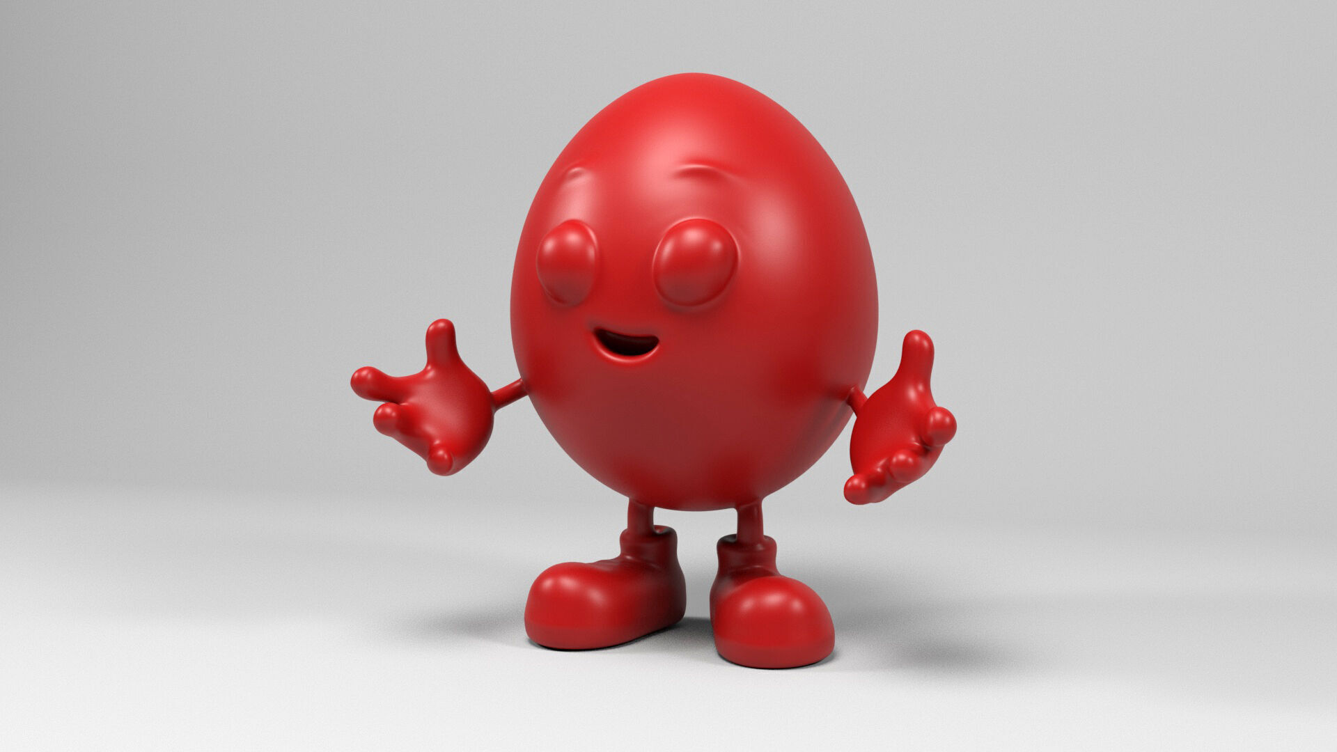 Mister Egg figure 3D print model_8