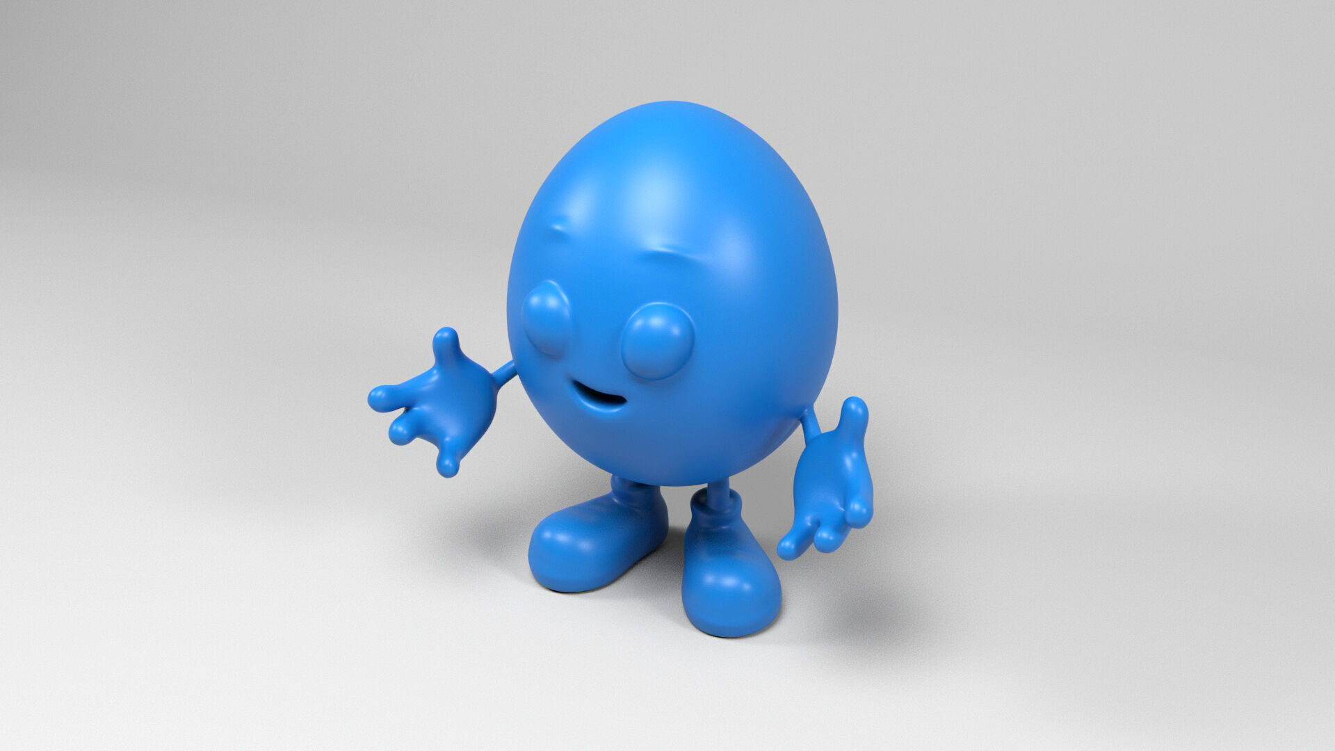 Mister Egg figure 3D print model_4