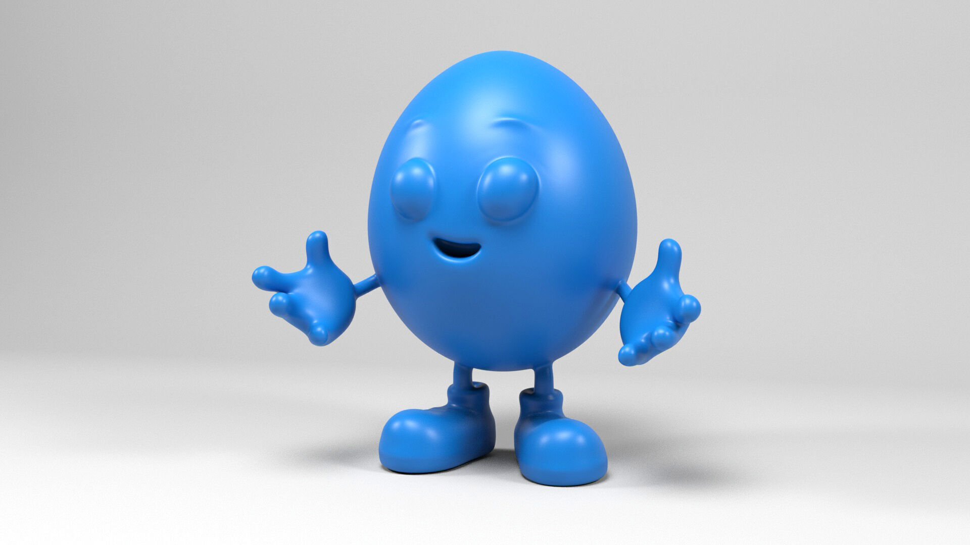 Mister Egg figure 3D print model_2