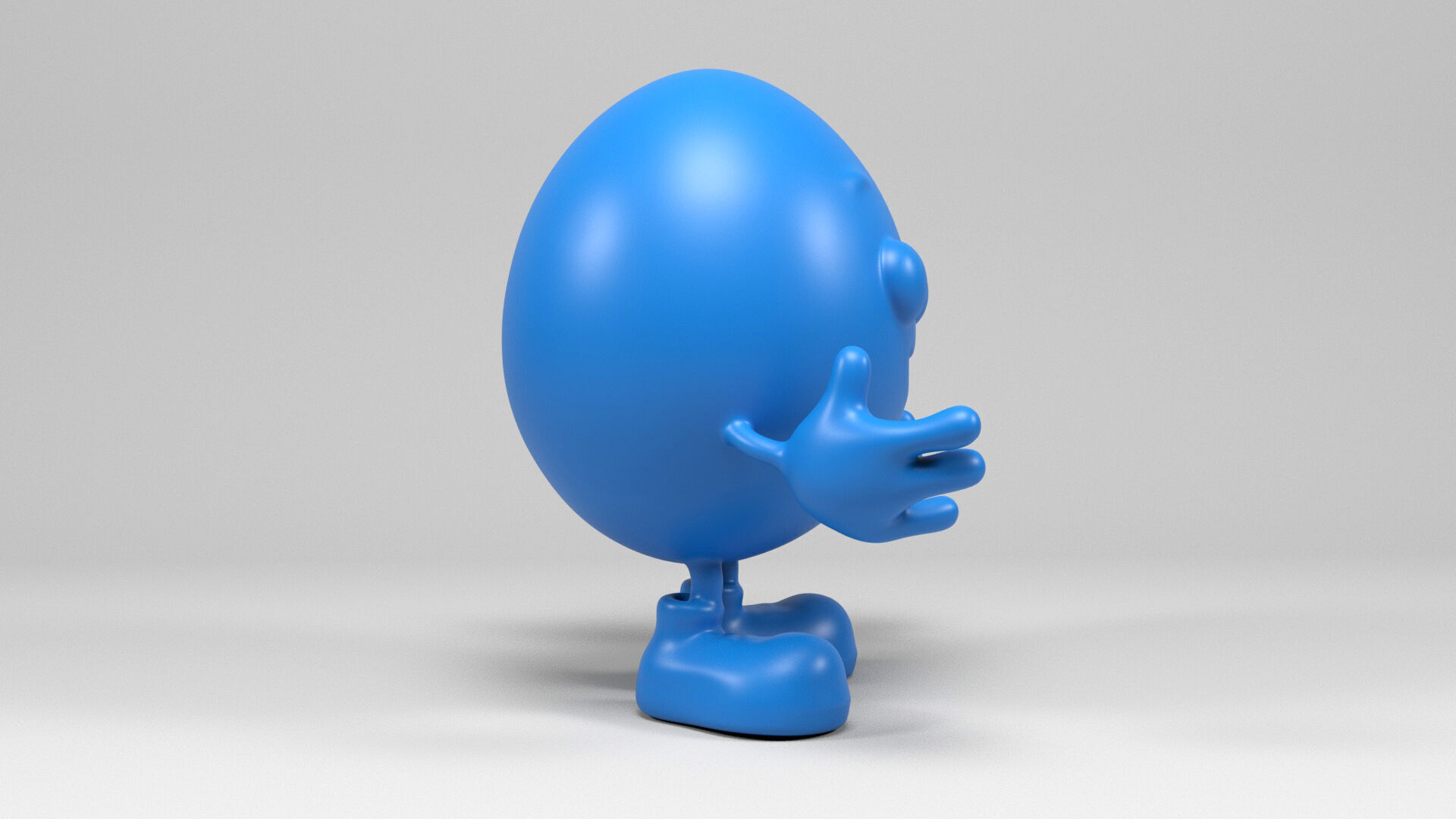 Mister Egg figure 3D print model_5