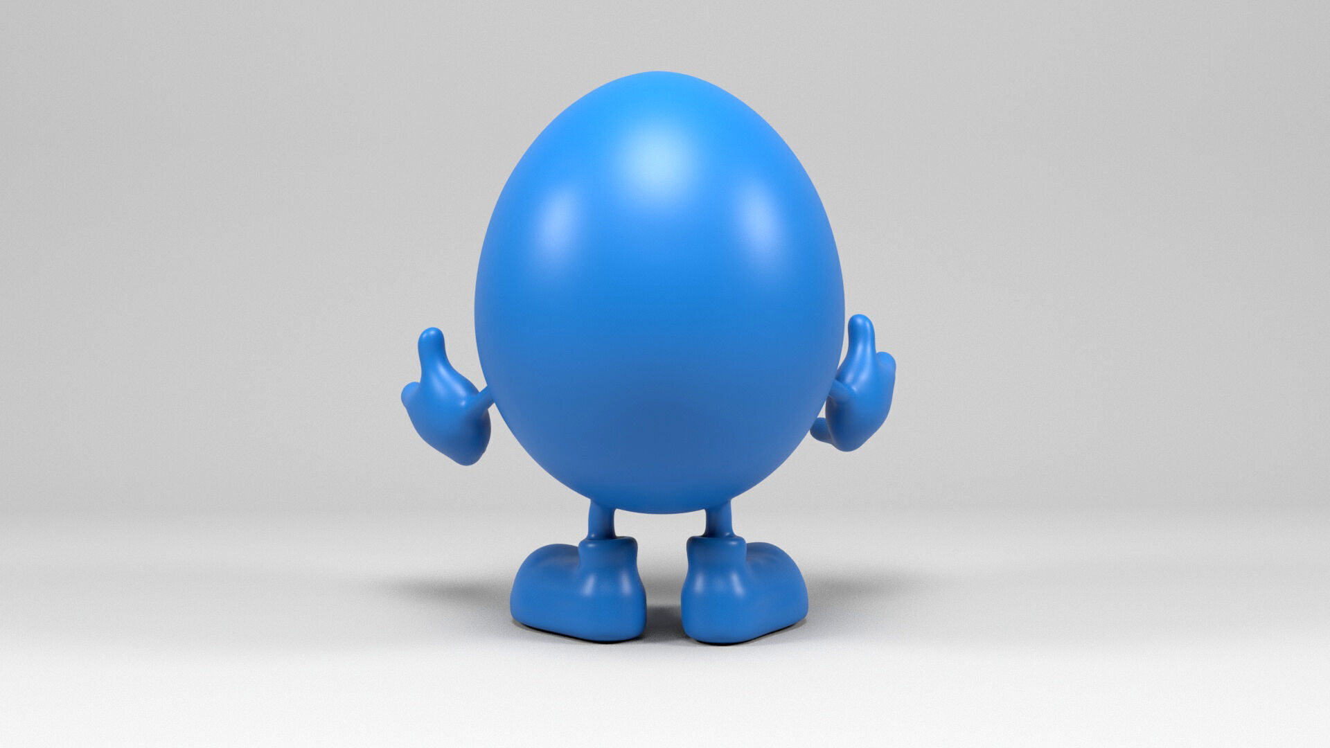 Mister Egg figure 3D print model_6