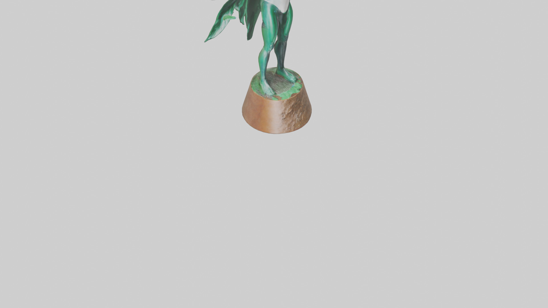 Climate Hero Statue model Low-poly 3D model_8