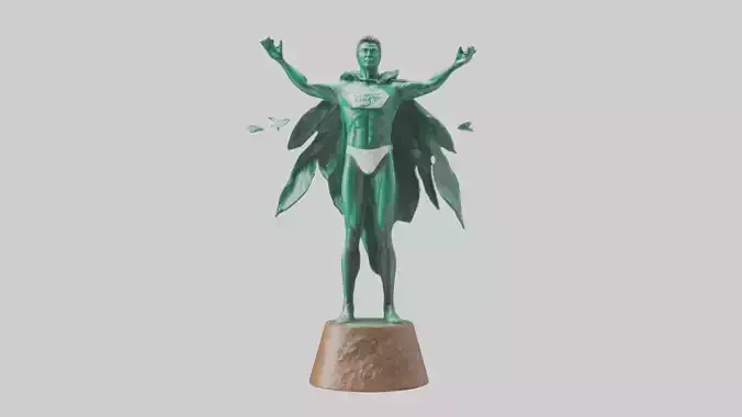 Climate Hero Statue model