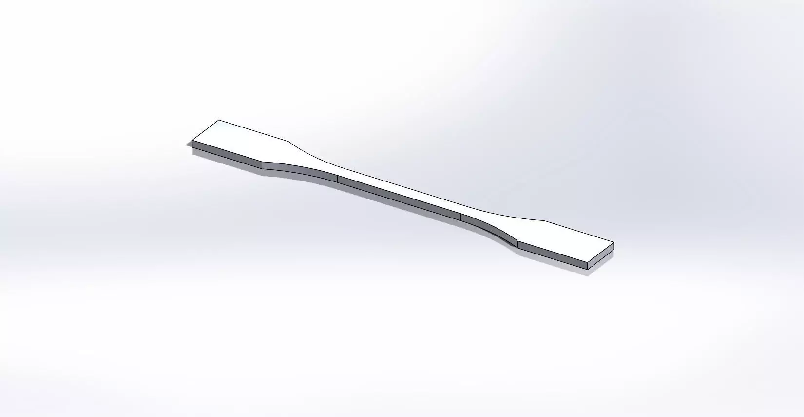 ASTM D638 ISO 527- 2 type 2 Test specimen Free 3D model_0