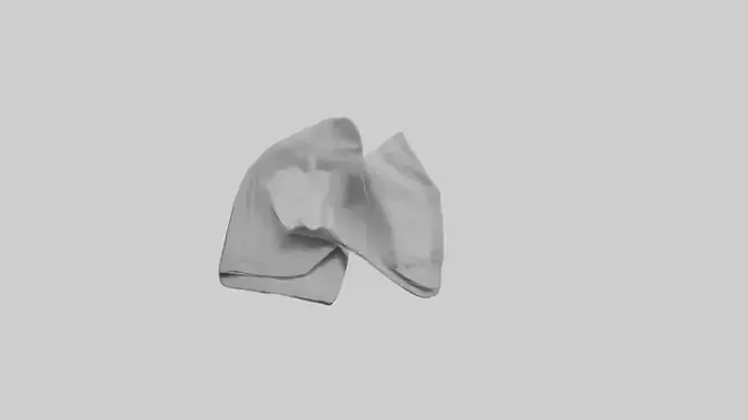Cloth Napkins model Low-poly 3D model