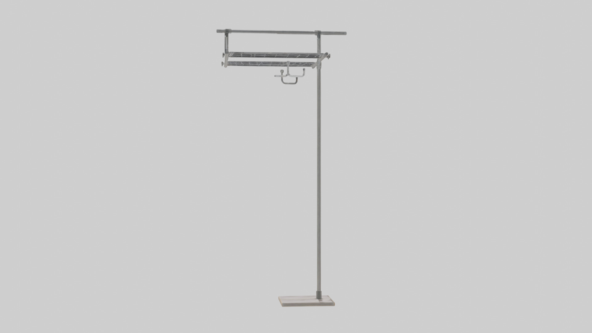 Clothes rack model Low-poly 3D model_17