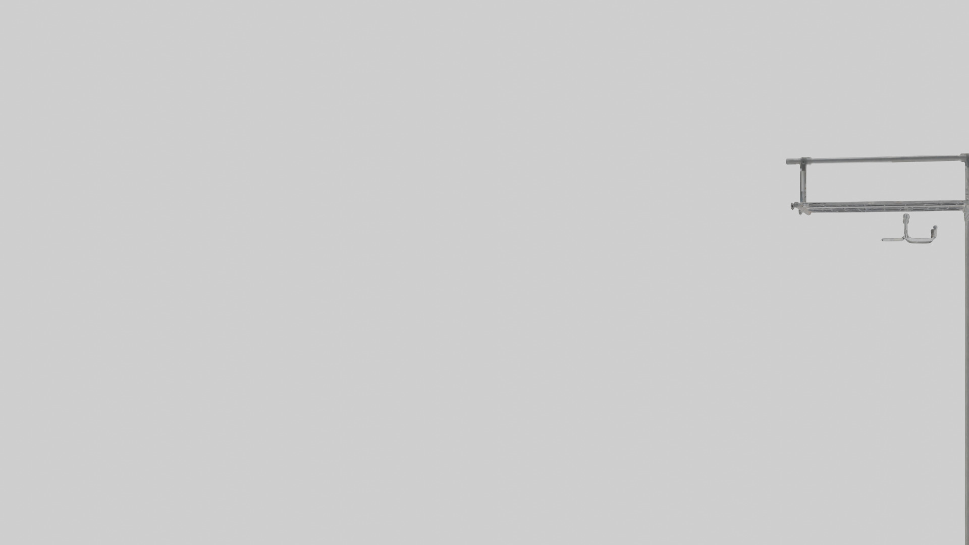 Clothes rack model Low-poly 3D model_21