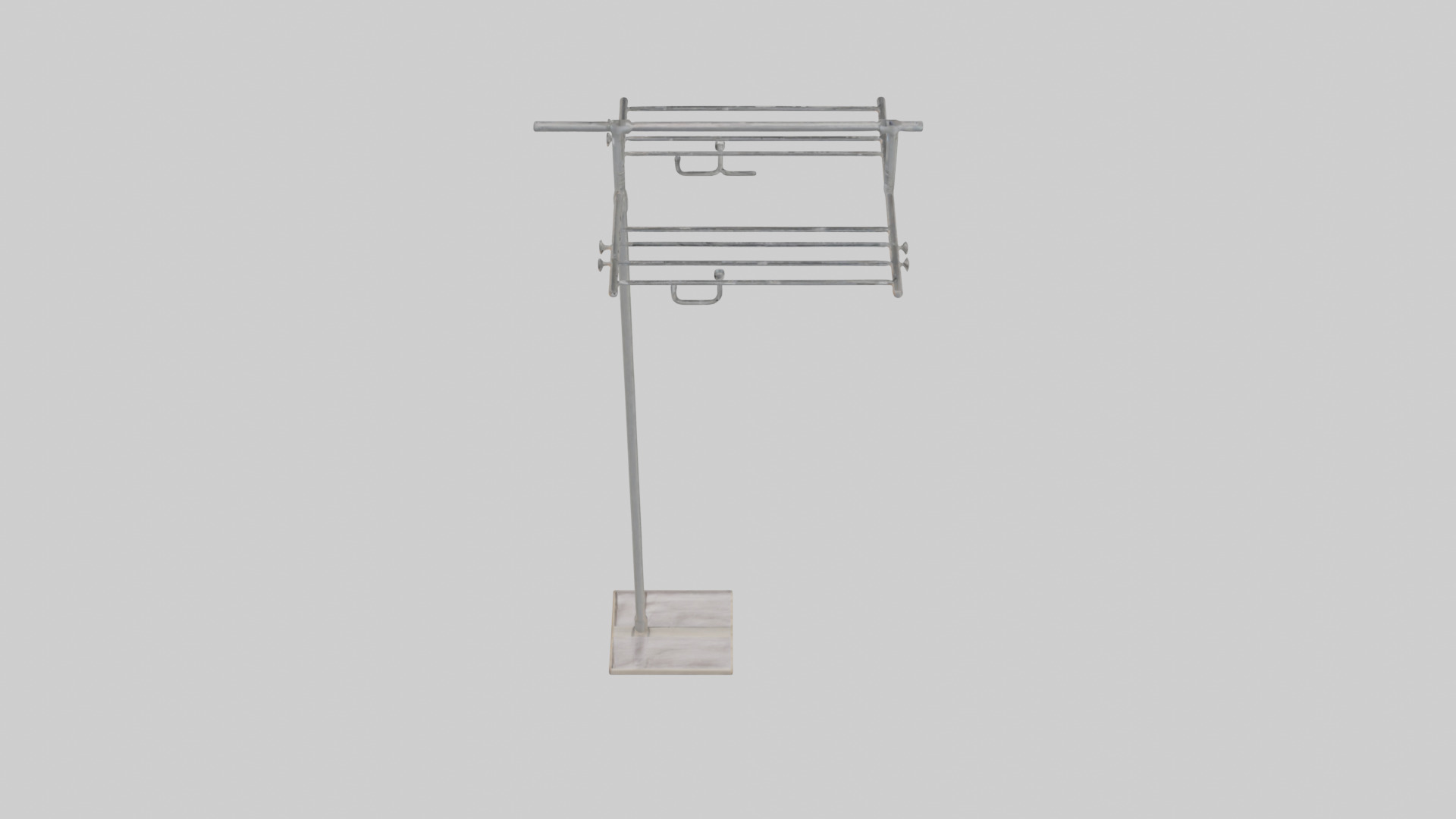 Clothes rack model Low-poly 3D model_25
