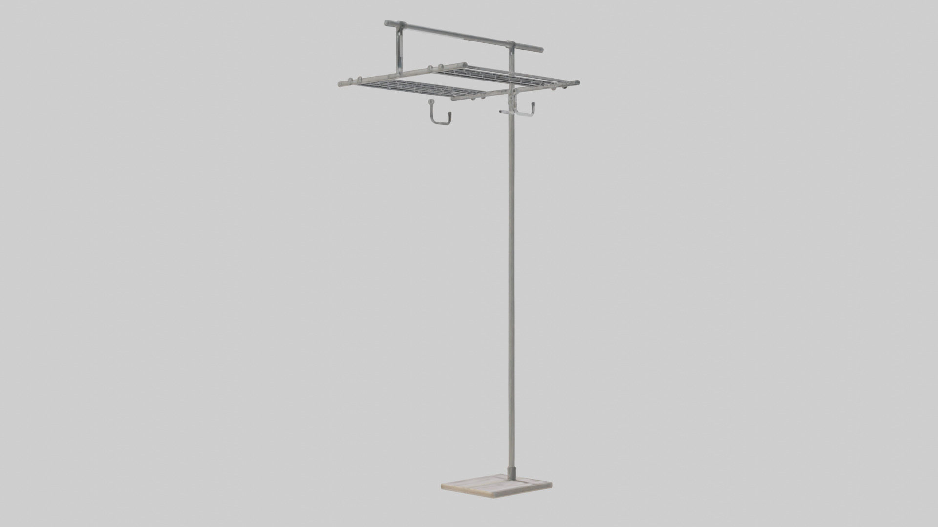 Clothes rack model Low-poly 3D model_16