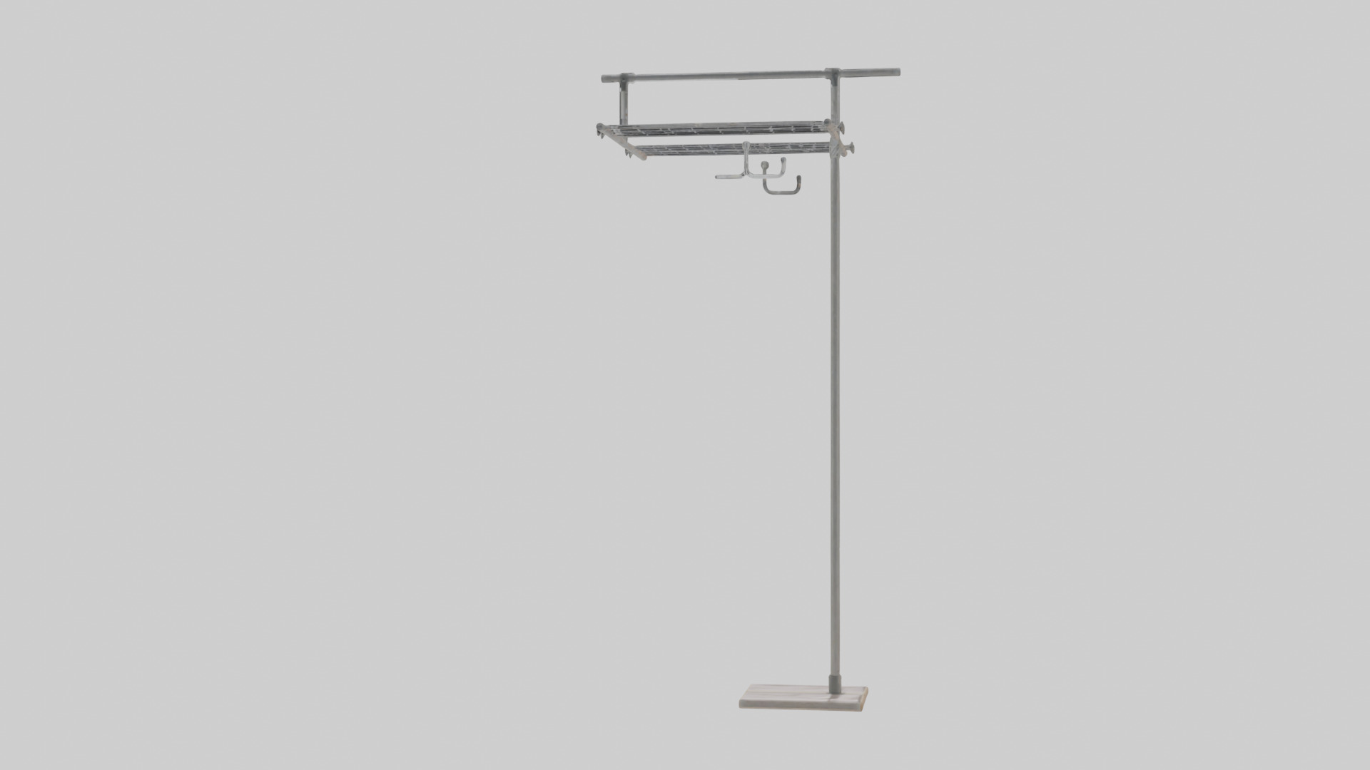 Clothes rack model Low-poly 3D model_15