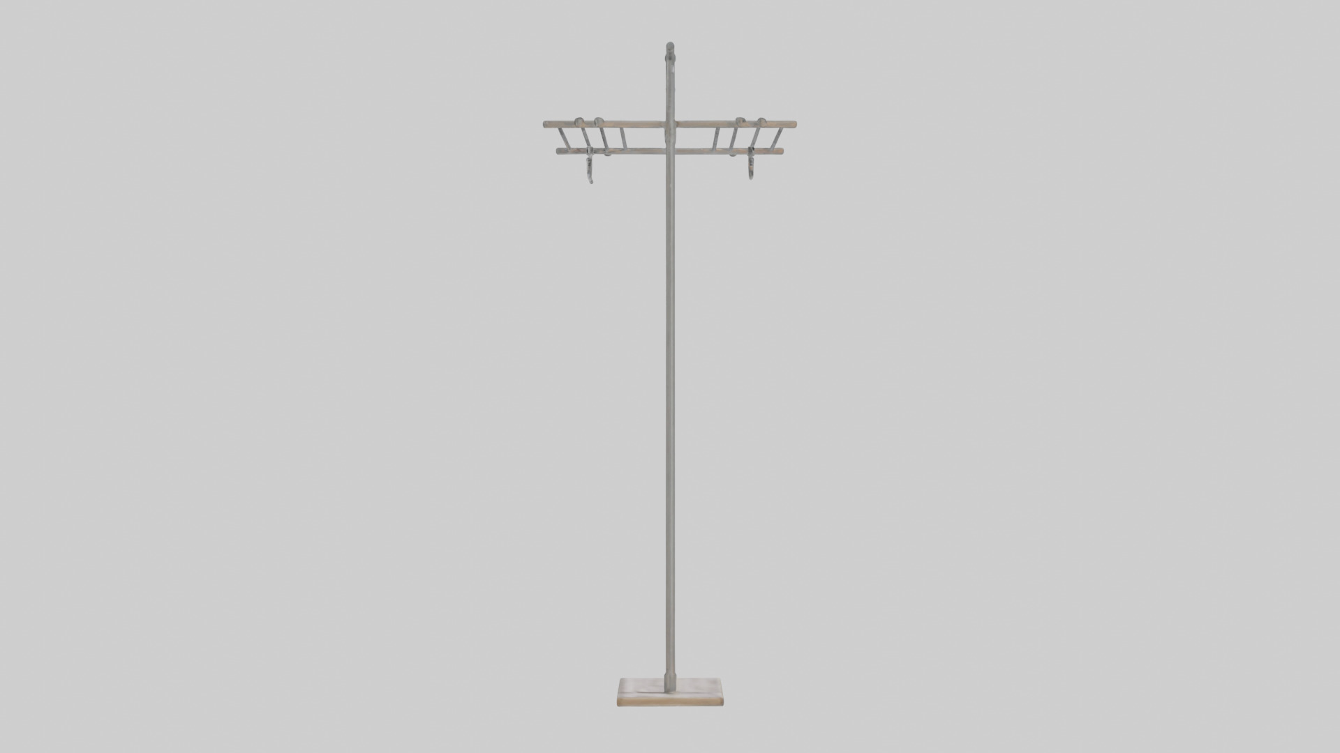 Clothes rack model Low-poly 3D model_22