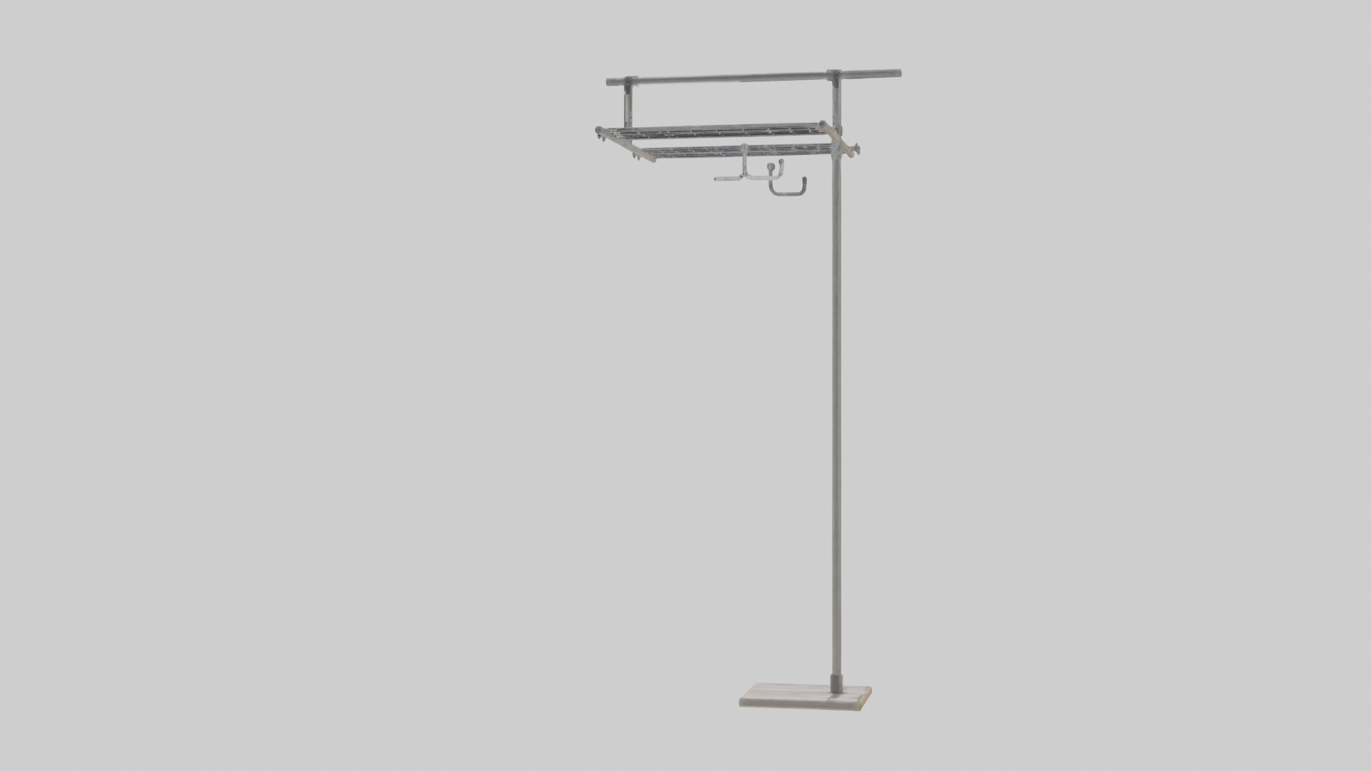 Clothes rack model Low-poly 3D model_13