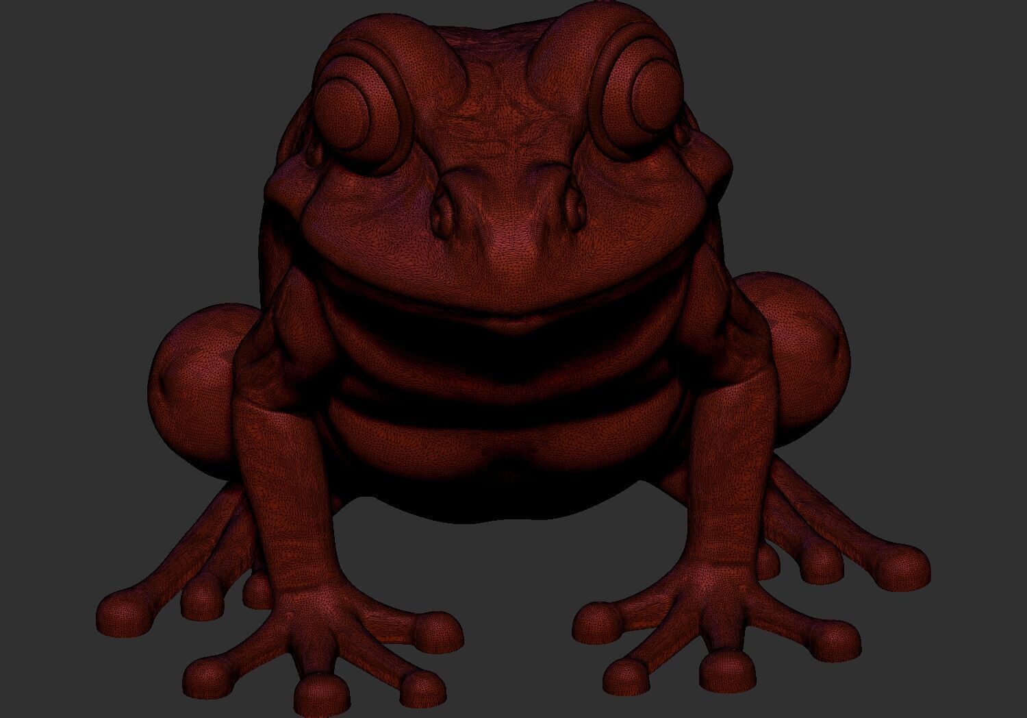 stylized frog 3d printable stl model 3D print model_6