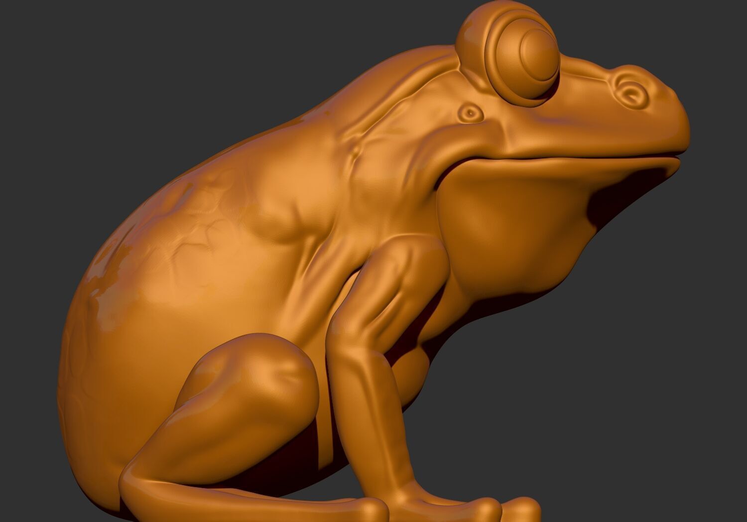stylized frog 3d printable stl model 3D print model_2